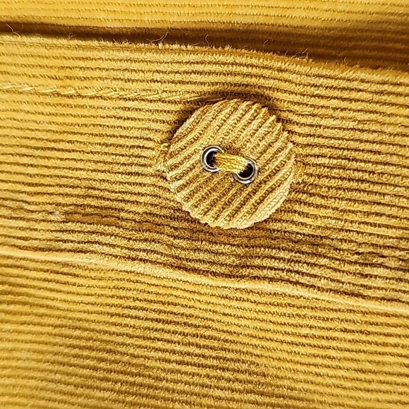 Zara Basic corduroy button down top. Long sleeves.  Size large. Crochet … - Picture 9 of 10